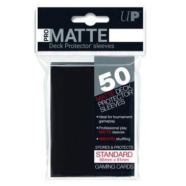 Ultra PRO 50ct Pro-Matte Black Standard Deck Protectors