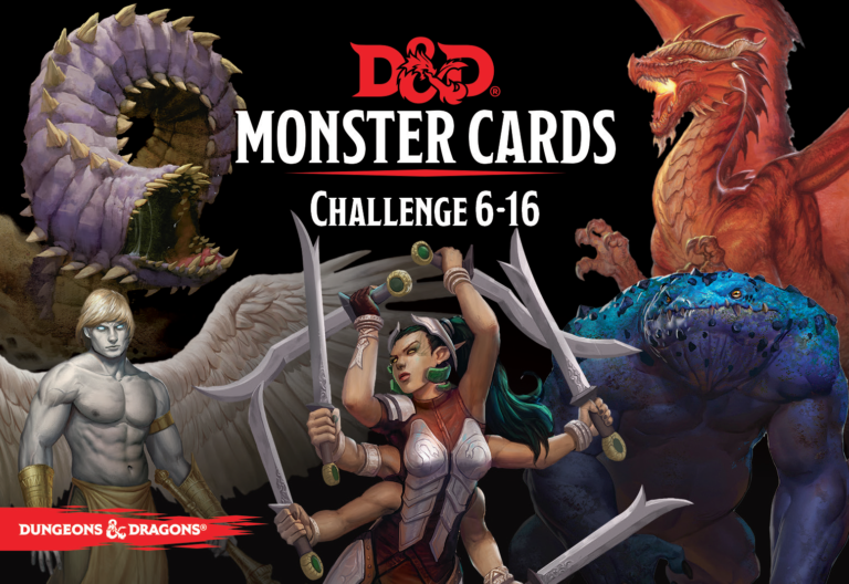 D&D Spellbook Cards Monster Deck 6-16 (74 cards)