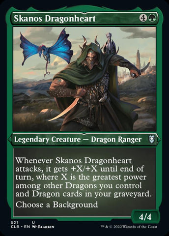 Skanos Dragonheart (Foil Etched) [Commander Legends: Battle for Baldur's Gate]