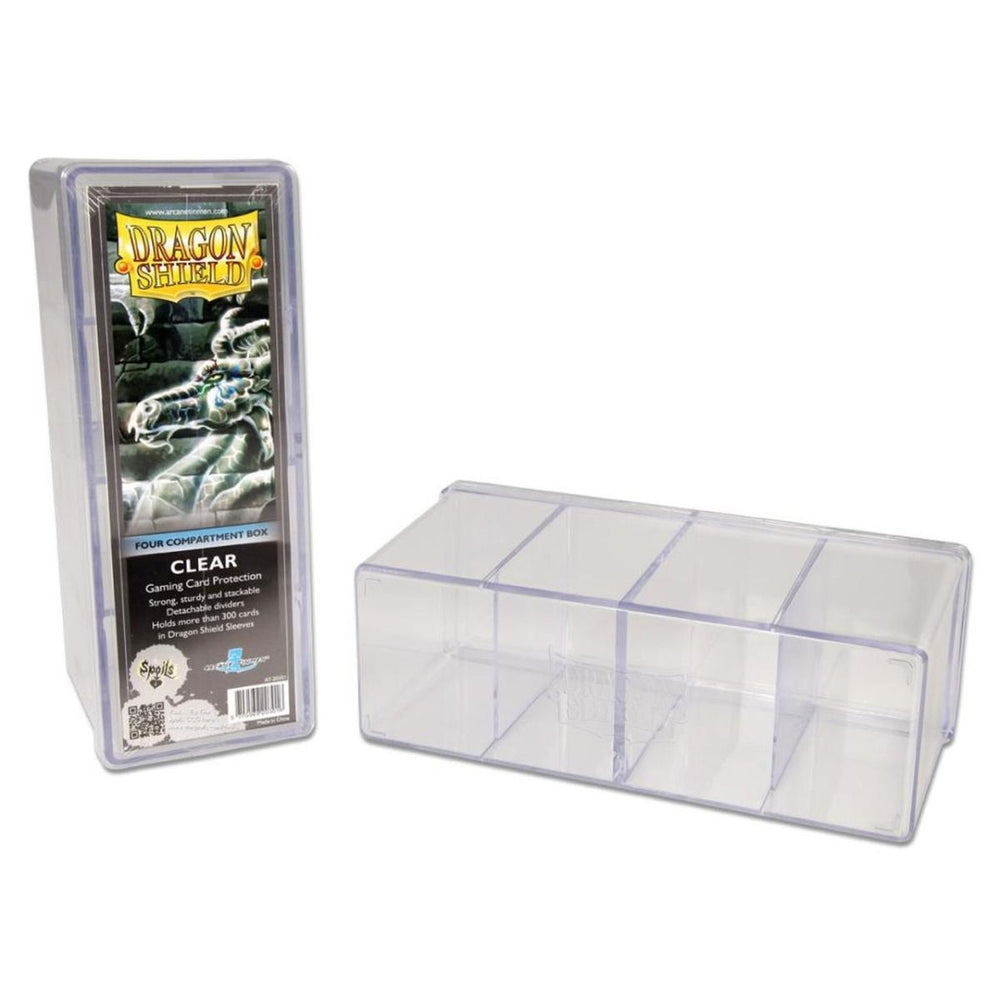 Storage Box - Dragon Shield - Four Compartments - Clear