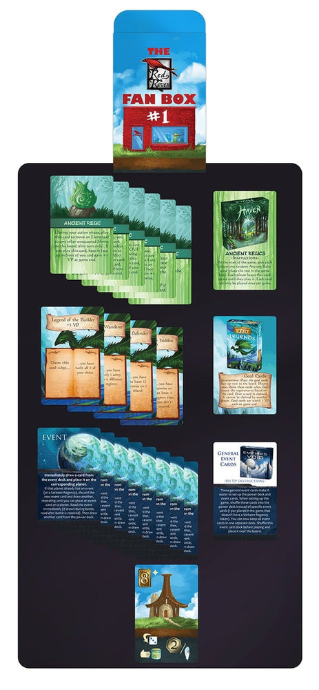 Kickstarter Sleeping Gods Red Raven Fan Box 1