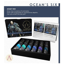 Scale 75 Scalecolor Artist Ocean's Six Paint Set