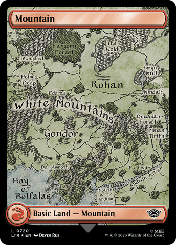 Mountain (720) (Surge Foil) [The Lord of the Rings: Tales of Middle-Earth]
