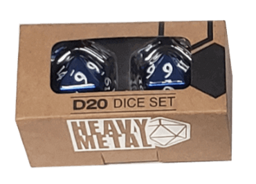 ULTRA PRO GAMING ACCESSORIES -Heavy Metal D20 2-Dice Set - Blue