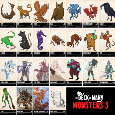 The Deck of Many - Monsters 3