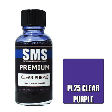 PL25 Premium Acrylic Lacquer CLEAR PURPLE 30ml