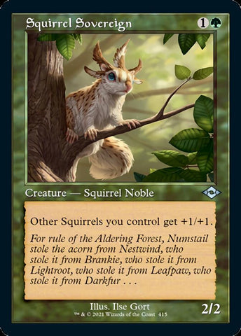 Squirrel Sovereign (Retro Foil Etched) [Modern Horizons 2]