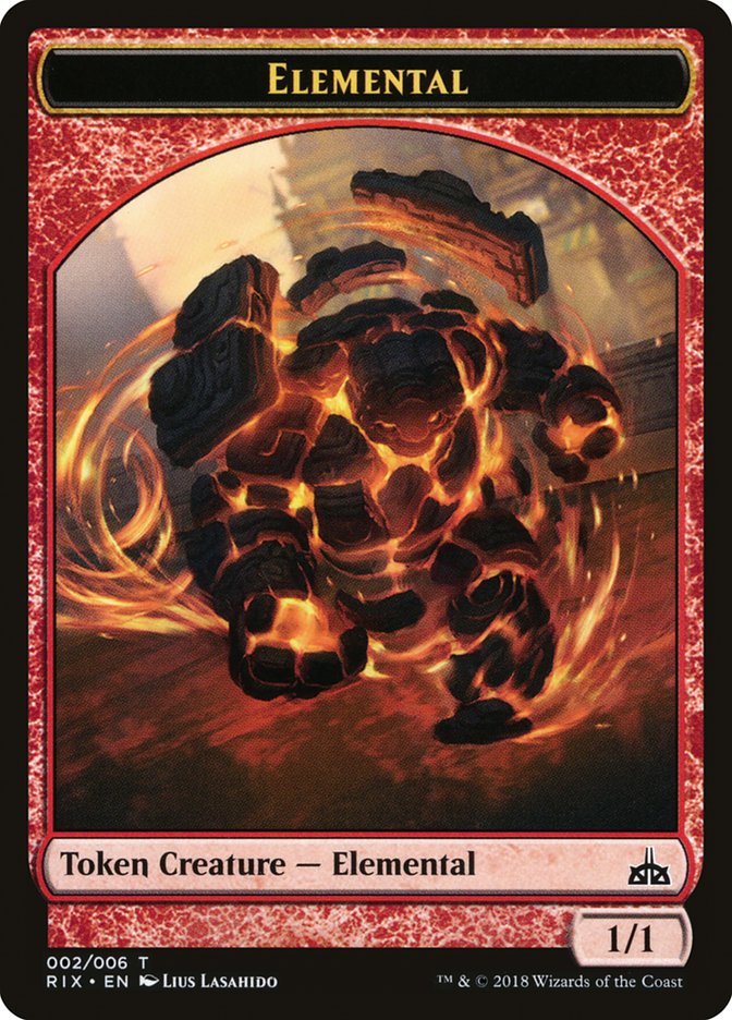 Elemental (002/006) [Rivals of Ixalan Tokens]