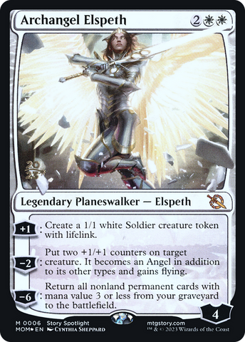 Archangel Elspeth [March of the Machine Prerelease Promos]