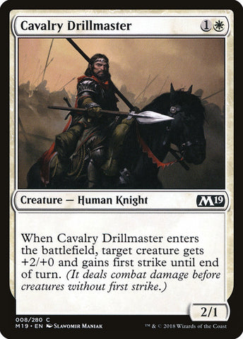 Cavalry Drillmaster [Core Set 2019]