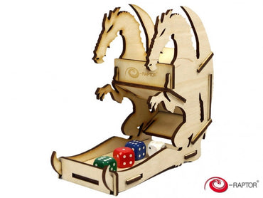 e-Raptor Dice Tower Dragon Wooden Small