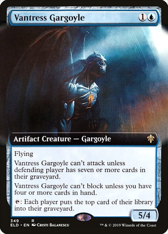 Vantress Gargoyle (Extended Art) [Throne of Eldraine]