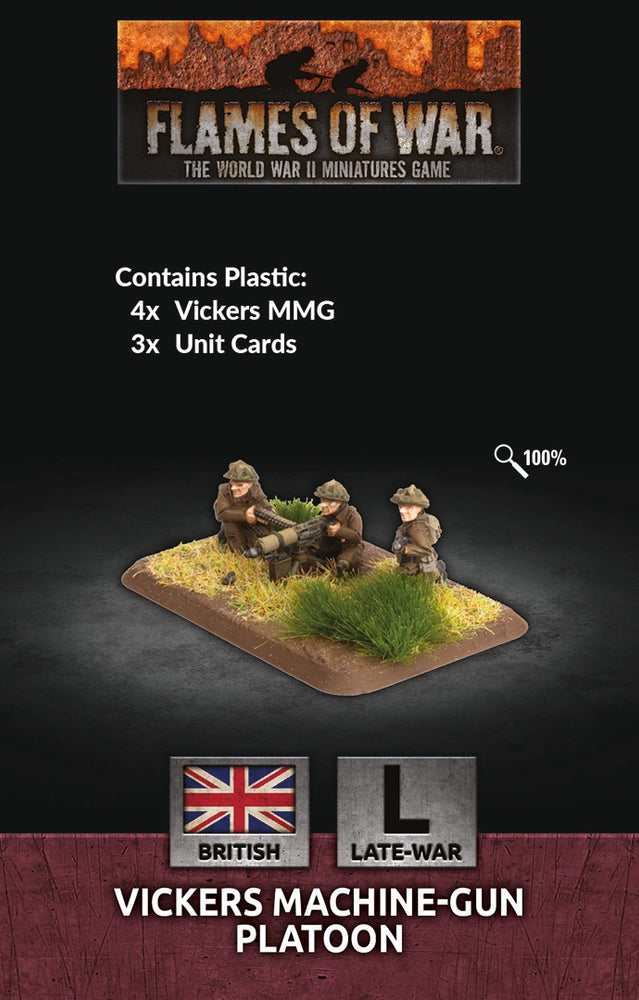 Vickers MMG Platoon (x4 Plastic) - Flames of War