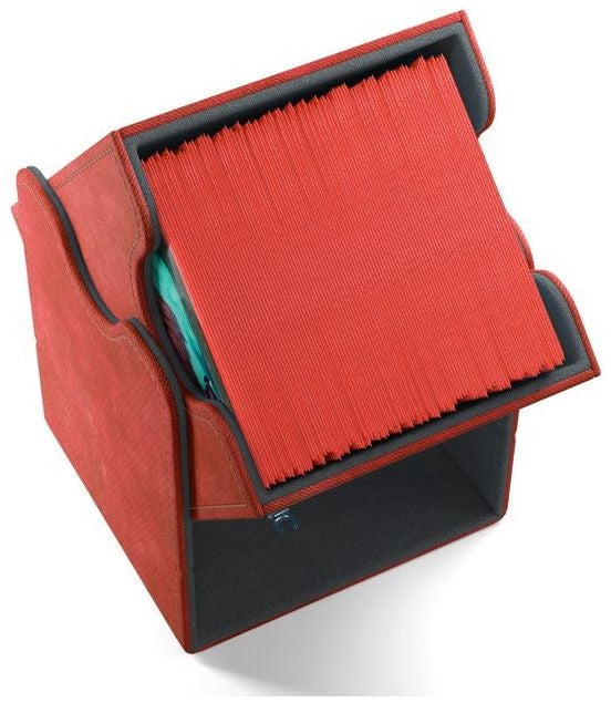 Gamegenic Squire Holds 100 Sleeves Convertible Deck Box Red