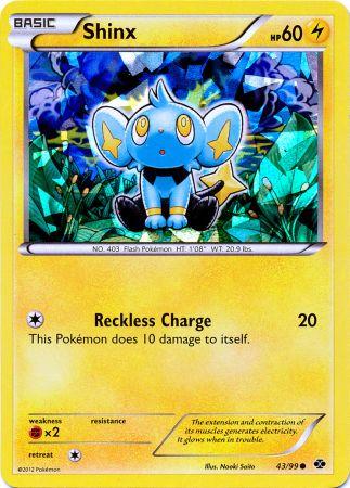 Shinx (43/99) (Cracked Ice Holo) (Blister Exclusive) [Black & White: Next Destinies]