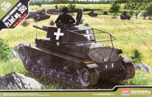 Academy 1/35 German Command Tank Pz.Bef 13313 Plastic Model Kit