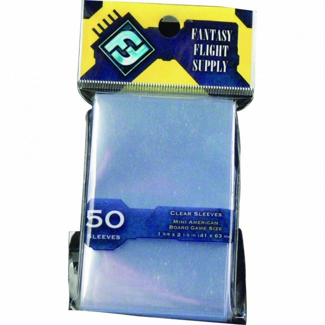 Fantasy Flight Board Game Sleeves Mini American (41mm x 63mm) (50 Sleeves Per Pack)