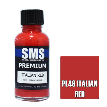 PL49 Premium Acrylic Lacquer ITALIAN RED 30ml