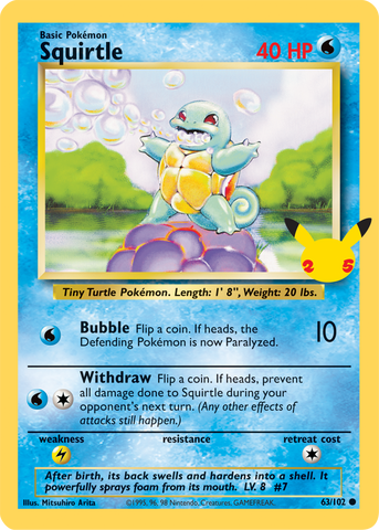 Squirtle (63/102) [First Partner Pack]
