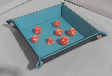 Folding Dice Tray (Blue)