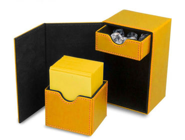 BCW Deck Case Box LX Yellow (Holds 80 cards)