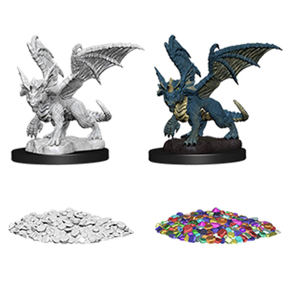 D&D Nolzurs Marvelous Unpainted Miniatures Blue Dragon Wyrmling