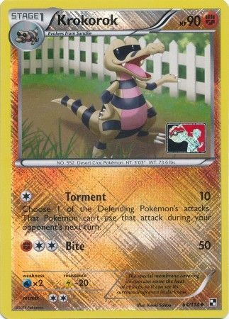 Krokorok (64/114) (League Promo) [Black & White: Base Set]