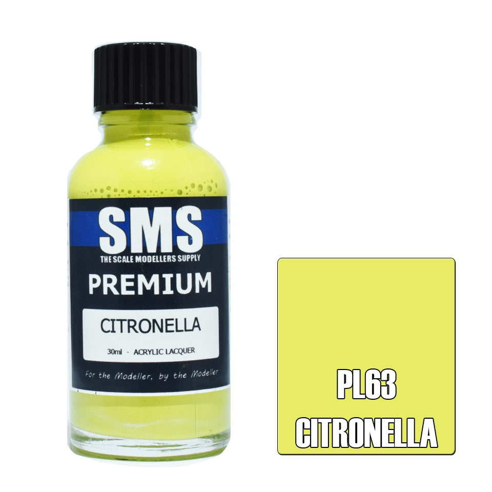 PL63 Premium Acrylic Lacquer CITRONELLA 30ml