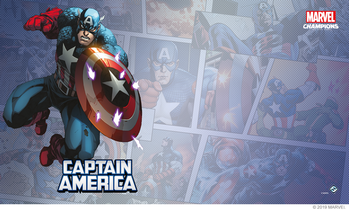 Marvel Champions LCG Captain America Game Mat
