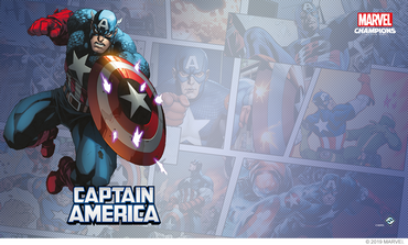 Marvel Champions LCG Captain America Game Mat