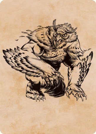 Owlbear (Showcase) Art Card [Dungeons & Dragons: Adventures in the Forgotten Realms Art Series]