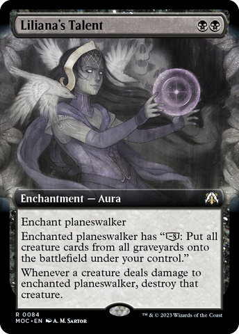 Liliana's Talent (Extended Art) [March of the Machine Commander]