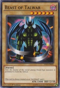 Beast of Talwar [Starter Deck: Dark Legion] [YS15-ENL01]