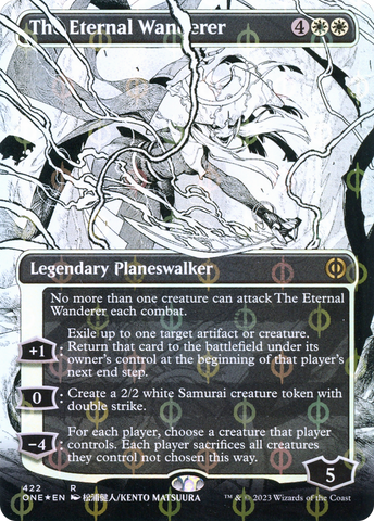 The Eternal Wanderer (Borderless Manga Step-and-Compleat Foil) [Phyrexia: All Will Be One]