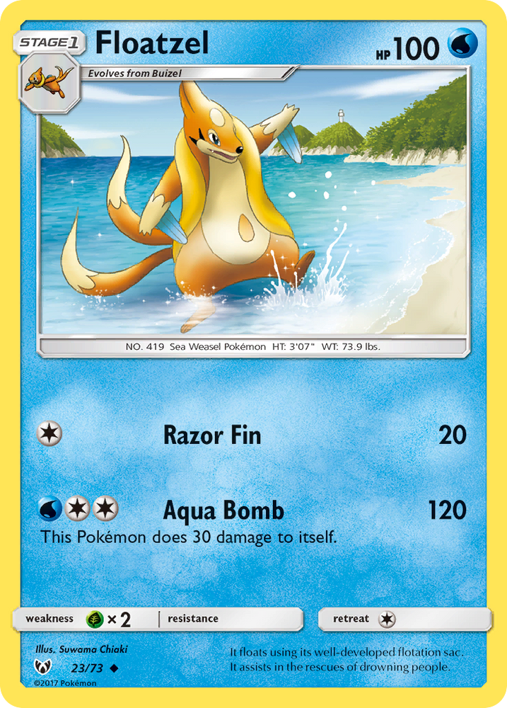 Floatzel (23/73) [Sun & Moon: Shining Legends]