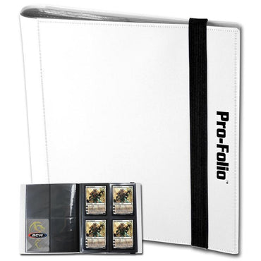 BCW Pro Folio Binder 4 Pocket White