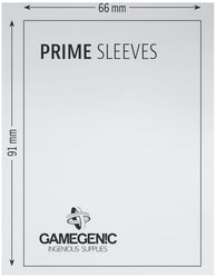 Gamegenic Prime Card Sleeves Black (66mm x 91mm) (100 Sleeves Per Pack)