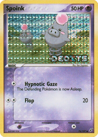 Spoink (76/107) (Stamped) [EX: Deoxys]