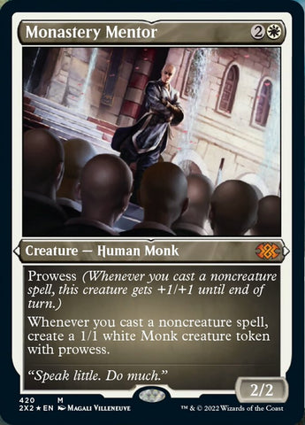 Monastery Mentor (Foil Etched) [Double Masters 2022]
