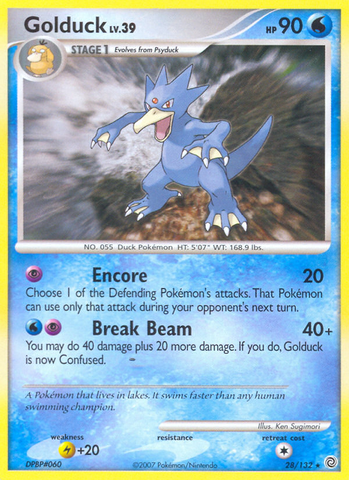 Golduck (28/132) [Diamond & Pearl: Secret Wonders]