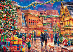 Masterpieces Puzzle Holiday Village Square Puzzle 1,000 pieces