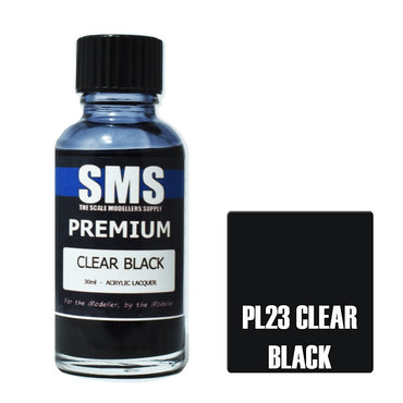 PL23 Premium Acrylic Lacquer CLEAR BLACK 30ml