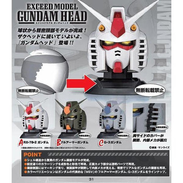 Gashapon Gundam Head (Gundam RX-78-3)