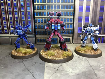 Bot War! Valiants – Hardball, Heatsink, Fourbyfour Resin