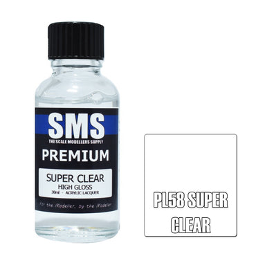 PL58 Premium Acrylic Lacquer SUPER CLEAR 30ml