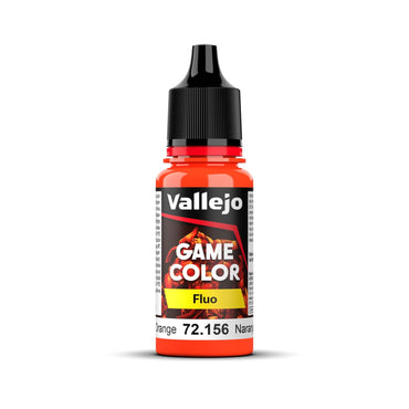 Vallejo 72156 Game Colour Fluorescent Orange 18ml Acrylic Paint