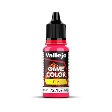 Vallejo 72157 Game Colour Fluorescent Red 18ml Acrylic Paint