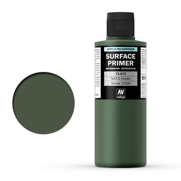 Vallejo Surface Primer Color NATO Green 200 ml [74612]