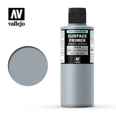 Vallejo Surface Primer Color USN Light Ghost Grey 200 ml [74615]