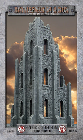 Battlefield in a Box: GOTHIC TERRAIN: Large Corner Ruin